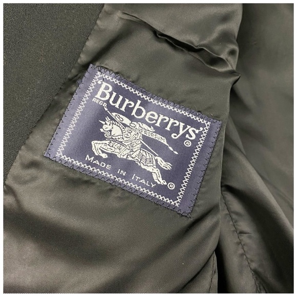 Burberry Black Wool Blazer Size 48 - Picture 7 of 9